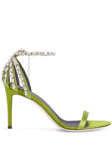 Giuseppe Zanotti sandales Adele 85 mm ornées de cristal - Vert