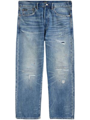 Polo Ralph Lauren jean à effet usé droit - Bleu