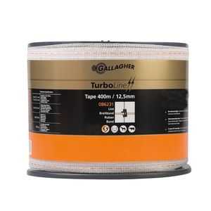 Gallagher TurboLine lint 12,5mm wit 400m  - 086231 086231