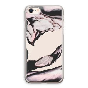Roze stroom: iPhone 8 Transparant Hoesje