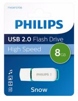 Philips FM08FD70B USB flash drive 8 GB USB Type-A 2.0 Turkoois, Wit - thumbnail