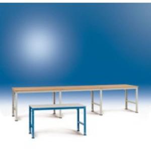 Manuflex AU6099.7035 Werk aanschuiftafel universele standaard met PVC decoplaat, bxdxh = 1750 x 1000 x 760-870 mm Grijs-wit (RAL 7035)