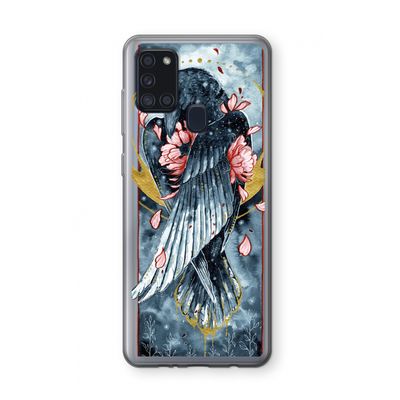 Golden Raven: Samsung Galaxy A21s Transparant Hoesje