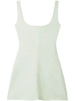 Stella McCartney ribbed-detail sleeveless minidress - Vert