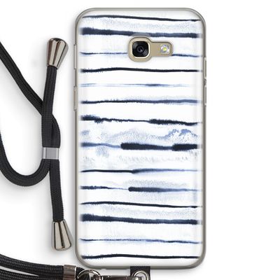 Ink Stripes: Samsung Galaxy A5 (2017) Transparant Hoesje met koord