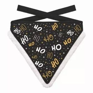 Plenty gifts kerst bandana ho ho ho zwart (16-20 CM 18,5X22,5 CM)