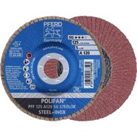 PFERD TOOLS 67649125 PFF 125 A 120 PSF STEELOX Lamellenschijf Diameter 125 mm Boordiameter 22.23 mm RVS, Staal 10 stuk(s)
