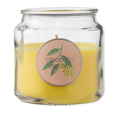HEMA Kaarsvaas citronella (geel)