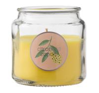 HEMA Kaarsvaas citronella (geel)