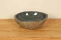 Waschbecken Flussstein RM030353, 41x35x15 cm