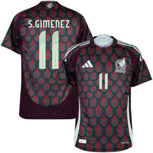 Mexico Authentic Heat.RDY Shirt Thuis 2024-2025 + S. Gimenez 11