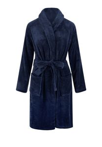 Relax Company  fleece badjas marine blauw