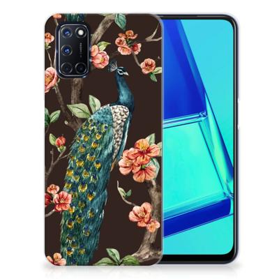 OPPO A52 | A72 | TPU Hoesje | Pauw met Bloemen