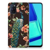 OPPO A52 | A72 | TPU Hoesje | Pauw met Bloemen OPPO A52 | A72 | TPU Hoesje | Pauw met Bloemen