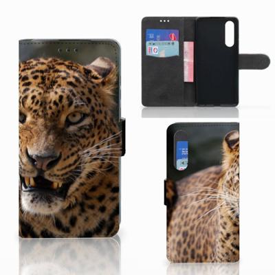 Huawei P30 | Telefoonhoesje | Met pasjeshouder | Luipaard