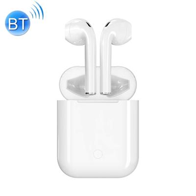 i9 Wireless TWS Sport Bilateral Stereo Bluetooth 5.0 Headset with Charging Box Push-button Version(White)