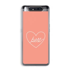 Best heart: Samsung Galaxy A80 Transparant Hoesje