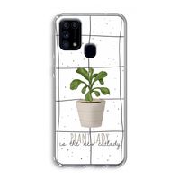 Kamerplant op vensterruit: Samsung Galaxy M31 Transparant Hoesje