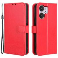 Xiaomi Redmi 13C 5G/Poco M6 Portemonnee Hoesje met Magneetsluiting - Rood