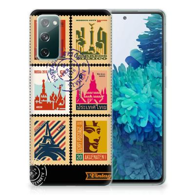 Samsung Galaxy S20 FE | Silliconen Back Cover | Postzegels