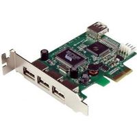 StarTech.com 4-poort PCI Express Low Profile High Speed USB-kaart