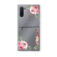 Rozen: Samsung Galaxy Note 10 Transparant Hoesje