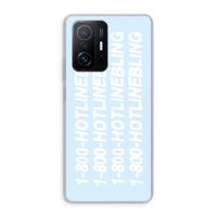 Hotline bling blue: Xiaomi 11T Pro Transparant Hoesje