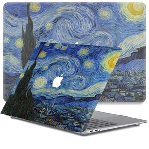 Lunso MacBook Air 13 inch (2010-2017) cover hoes - case - Van Gogh Sterrennacht