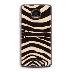 Arizona Zebra: Motorola Moto Z Force Transparant Hoesje