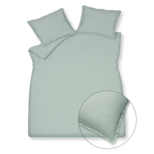 Vandyck Vandyck Pure 83 Percale Ruffle 1-persoons (140x200/220) pearl blue