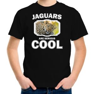 T-shirt jaguars are serious cool zwart kinderen - jaguars/ luipaarden/ luipaard shirt