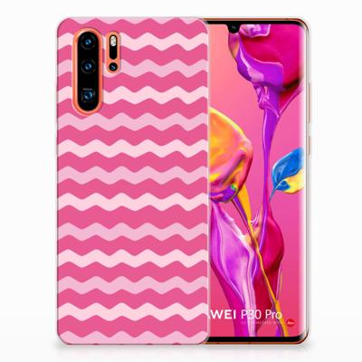 Huawei P30 Pro | TPU bumper | Waves Pink
