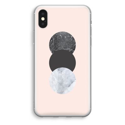 Marmeren cirkels: iPhone XS Transparant Hoesje