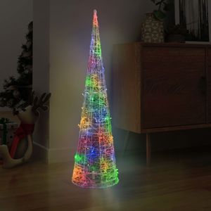 VidaXL Lichtkegel decoratief led meerkleurig 120 cm acryl