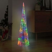 VidaXL Lichtkegel decoratief led meerkleurig 120 cm acryl