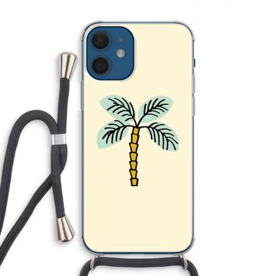 Palmboom: iPhone 12 Transparant Hoesje met koord