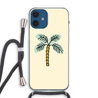 Palmboom: iPhone 12 Transparant Hoesje met koord