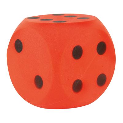 Basic Dobbelsteen soft rood 16 cm