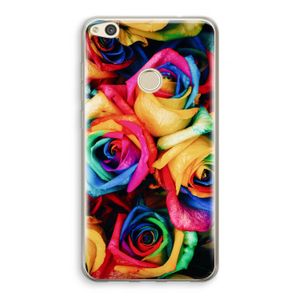 Neon bloemen: Huawei Ascend P8 Lite (2017) Transparant Hoesje