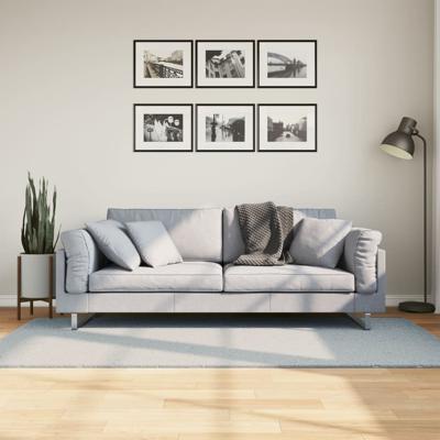VidaXL Vloerkleed huarte laagpolig zacht wasbaar 100x200 cm blauw