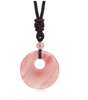 Watermeloen steen ketting - liefde & vreugde - Kettingen - Spiritueelboek.nl