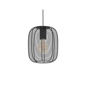 EGLO Rinroe Hanglamp - E27 - Ø 20 cm - 1 lichts - Zwart - Staal