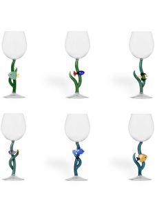 Ichendorf Milano lot de 6 verres à pied Marine Garden - Vert