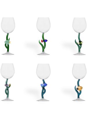 Ichendorf Milano lot de 6 verres à pied Marine Garden - Vert