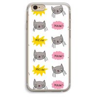 Meow: iPhone 6 Plus / 6S Plus Transparant Hoesje
