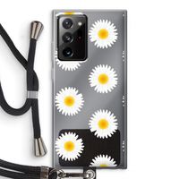 Margrietjes: Samsung Galaxy Note 20 Ultra / Note 20 Ultra 5G Transparant Hoesje met koord