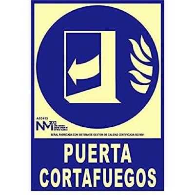 Bord Normaluz Puerta cortafuegos cerrar después de utilizar PVC (21 x 30 cm)