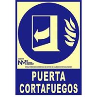 Bord Normaluz Puerta cortafuegos cerrar después de utilizar PVC (21 x 30 cm)