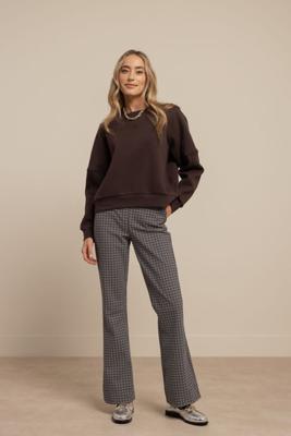 Flair bonded circle trousers - black/kit - 13447