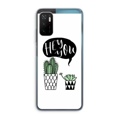 Hey you cactus: Xiaomi Poco M3 Pro 5G Transparant Hoesje